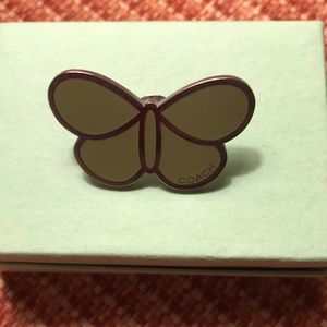 Adorable authentic coach push pin